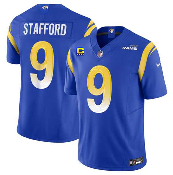 Men & Women & Youth Los Angeles Rams #9 Matthew Stafford Blue 2023 F.U.S.E. With 4-Star C Patch Vapor Untouchable Limited Football Stitched Jersey,We sell and wholesale Men & Women & Youth Los Angeles Rams #9 Matthew Stafford Blue 2023 F.U.S.E. With 4-Star C Patch Vapor Untouchable Limited Football Stitched Jersey on line form chian!